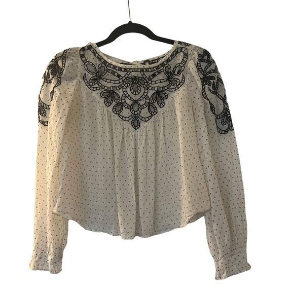Free People Everything I Know Peasant Top Size:XS - Picture 2 of 5